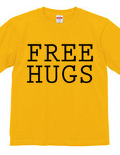 FREE HUGS (Standard Font 5 BK)