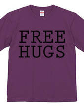 FREE HUGS (Standard Font 5 BK)