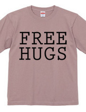 FREE HUGS (Standard Font 5 BK)