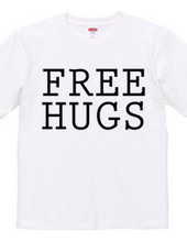 FREE HUGS (Standard Font 5 BK)