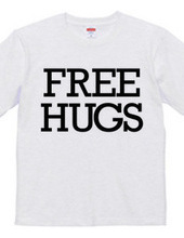 FREE HUGS (Standard Font 6 BK)