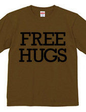 FREE HUGS (Standard Font 6 BK)