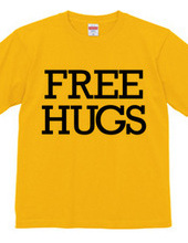 FREE HUGS (Standard Font 6 BK)