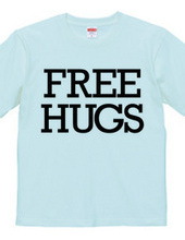 FREE HUGS (Standard Font 6 BK)