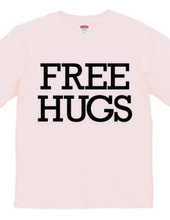 FREE HUGS (Standard Font 6 BK)