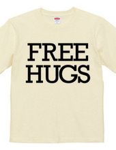 FREE HUGS (Standard Font 6 BK)