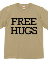 FREE HUGS (Standard Font 6 BK)