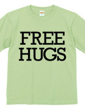 FREE HUGS (Standard Font 6 BK)