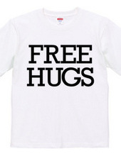 FREE HUGS (Standard Font 6 BK)