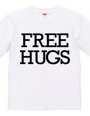 FREE HUGS (Standard Font 6 BK)