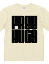 FREE HUGS (Standard Font 7 BK)