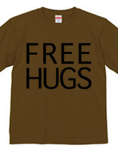 FREE HUGS (Standard Font 8 BK)