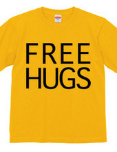 FREE HUGS (Standard Font 8 BK)