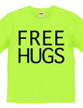 FREE HUGS (Standard Font 8 BK)