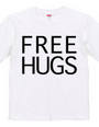 FREE HUGS (Standard Font 8 BK)