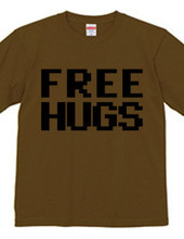 FREE HUGS (Standard Font 9 BK)