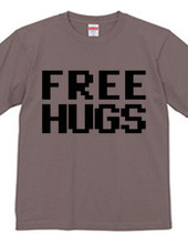 FREE HUGS (Standard Font 9 BK)