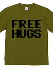 FREE HUGS (Standard Font 9 BK)