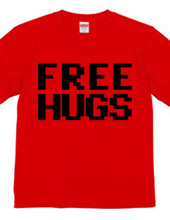 FREE HUGS (Standard Font 9 BK)