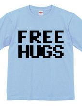 FREE HUGS (Standard Font 9 BK)