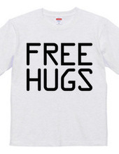 FREE HUGS (Standard Font 10 BK