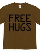 FREE HUGS (Standard Font 10 BK