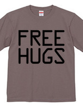 FREE HUGS (Standard Font 10 BK