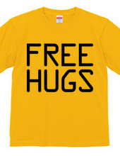 FREE HUGS (Standard Font 10 BK