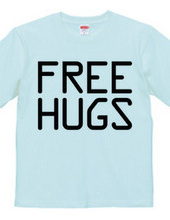 FREE HUGS (Standard Font 10 BK