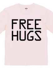 FREE HUGS (Standard Font 10 BK