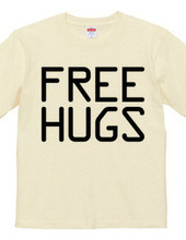 FREE HUGS (Standard Font 10 BK