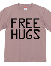 FREE HUGS (Standard Font 10 BK