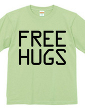 FREE HUGS (Standard Font 10 BK