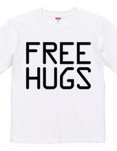 FREE HUGS (Standard Font 10 BK