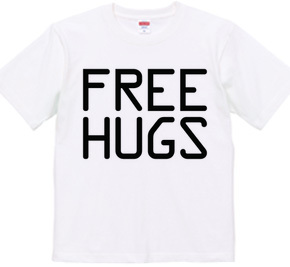 FREE HUGS (Standard Font 10 BK