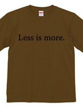 Less is more.