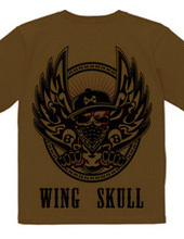 WING SKULL (両面プリント)