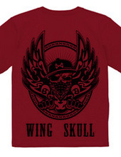 WING SKULL (両面プリント)