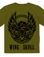 WING SKULL (両面プリント)