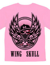 WING SKULL (両面プリント)