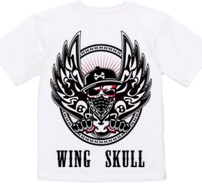 WING SKULL (両面プリント)