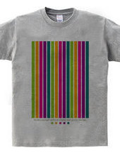 Multi-colored vertical stripes