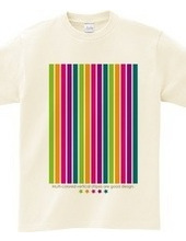 Multi-colored vertical stripes