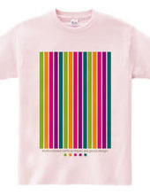 Multi-colored vertical stripes