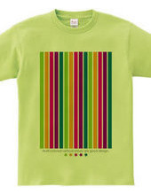 Multi-colored vertical stripes