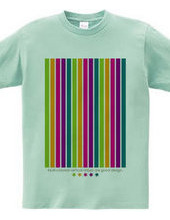 Multi-colored vertical stripes