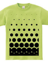 polka-dot pattern (Black)