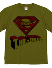 STOP THE DRUG- back RED×YELLOW