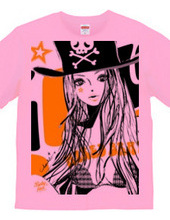 PIRATE BABY GIRL ORANGE BUST