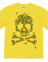 color block -skull-